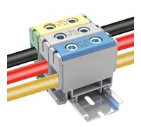 Terminales riel DIN CTRICALVER 145A AC800V/DC1000V: conector eléctrico distribución para automatización industrial, PV/almacenamiento energía y cableado edificios.