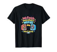 Terminamos el uno al Otro Palabras Palabra Nerd Pareja Novedad Camiseta