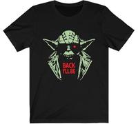 Terminator Back I'Ll Be Star Galaxy Wars Funny Original Design Film Movie Cyborg Red Bionic Eye T-Tshirts Camisetas y Tops(X-Large)