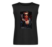 Terminator Movie Arnold Sleeveless - Camiseta de algodón para hombre, color negro, Negro , 3XL