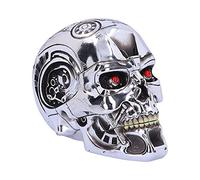 Nemesis Now Terminator T Caja de Resina (18 cm), Color Plateado