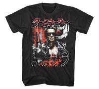 Terminator Schwarzenegger Big in Japan Movie Poster Men's T Shirt Black3XL