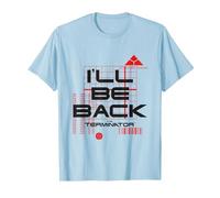 Terminator, volveré Camiseta, Hombre, Azul Bebé, XL