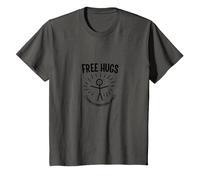 Términos y Condiciones de Free Hugs Apply Funny Stick Figure Camiseta, Niños, Asfalto, 3 años