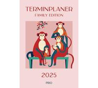 Terminplaner 2025 - Family Edition: Hardcover A5 Familienplaner, 1 Woche / Doppelseite, Monatsübersicht, berufliche Termine, private Termine, ... DIN A5, Kalender für berufstätige Mutter