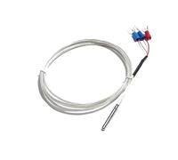 Termistor de sonda de medición de temperatura PT100 termopar 4x30MM con conector de 3 terminales Cable PTFE 1M 2M 3 4 5M(1M Cable Length,A Level 0.1mm)