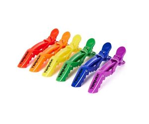 Termix Kit de 6 Pinzas Profesionales para el pelo. Color Pride. Sujeción Perfecta del Cabello. Elasticidad y Resistencia. Agarre Firme y Prolongado