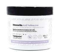 TERMIX - Mascarilla Anti-Yellow Style Me 500ml | Neutraliza Tonos Amarillos no Deseados | Cabellos Rubios, Decolorados o Grises | Fórmula Vegana con Manteca de Karité, Aloe Vera y Aceite de Marula