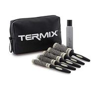 Termix Pack de 5 cepillos de Pelo Redondos y Spray de Brillo 5 Unidades - 290 g