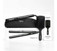 Termix Pack Plancha de Pelo Profesional 230º + Cepillo Paddle Brush - Plancha con Placas de Cerámica, Temperatura Ajustable, Cepillo Desenredante con Púas Redondeadas
