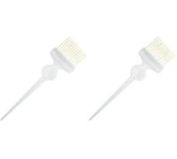 Termix Paletina Profesional para Tinte, Mango Ergonómico, Pincel Preciso para Mezclar y Aplicar Tinte Pelo Mujer Profesional (Transparente Fibra Blanca, Grande) (Paquete de 2)