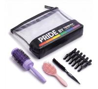 TERMIX - Perfect Look Kit Pride | Set de Peinado con Cepillo Redondo Ø43, Cepillo Desenredante, Cepillo de Recogidos, 6 Pinzas y Neceser | Forma, Movimiento, Brillo y Rutina Completa