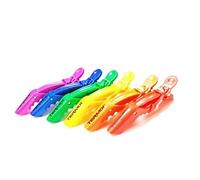 Termix Pinzas Profesionales Pride 6 Unidades con Agarre Antideslizante, Sujeción Fuerte para Todo Tipo de Cabello y Diseño Ergonómico