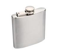 Termo 304 de grado alimenticio de 6 onzas para whisky, vodka, vino, colección Hip Burn, bebida, botella de bolsillo, campamento al aire libre (plata)
