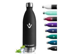 Termo Botella Agua 1L, Cantimplora Termica Acero Inoxidable sin BPA, Botella Termica Reutilizable a Prueba de Fugas, Termo Agua para Niños, Escuela, Oficina, Gimnasio y Actividades al Aire Libre