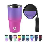 Termo Cafe 600ml 20oz, Taza de Café Reutilizables, sin BPA, Botella Agua Acero Inoxidable, Taza Térmica Doble Pared, Vaso Termico Antigoteo, Termo Hermético con Tapa para Viaje, Gimnasio, Oficina