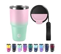 Termo Cafe 600ml 20oz, Taza de Café Reutilizables, sin BPA, Botella Agua Acero Inoxidable, Taza Térmica Doble Pared, Vaso Termico Antigoteo, Termo Hermético con Tapa para Viaje, Gimnasio, Oficina