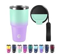 Termo Cafe para Llevar 600ml 20oz, Taza de Café Reutilizables, Botella Agua Acero Inoxidable, Vaso Termico Antigoteo, Taza Aislante Hermética al Vacío con Tapa para Viaje, Gimnasio, Oficina, Correr