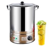 Termo comercial de 30L/40L para catering, dispensador de agua caliente, hervidor de sopa, olla para buffet, control de temperatura de 30-110°C, cubo eléctrico para hervir agua, sin grifo, 30L, sin gr