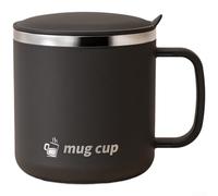 Termo de acero inoxidable con tapa, taza térmica de doble pared de acero inoxidable 304 para café y té, taza de viaje a prueba de fugas con colador de té y cuchara, apertura ancha (marrón mejorado)
