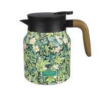 Termo de té, 800 ml, tetera con patrón floral, cafetera térmica de acero inoxidable 316 con colador de té extraíble y tapa para té, café, bebidas calientes