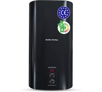 Termo eléctrico 100L Quality Heating control mecánico 2000W calentador agua mural negro aislamiento 40mm alta eficiencia para baño cocina hogar uso diario instalación pared