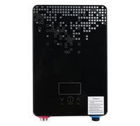 Termo Electrico Agua Caliente, Calentador de Agua Eléctrico Instantáneo, Medidas de Seguridad Múltiples Calentador de Agua Ducha sin Tanque con Pantalla LED Y Alcachofa de la Ducha, Negro