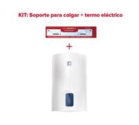 Termo eléctrico, ariston, lydos r 50 litros + soporte de pared instafix, vertical