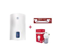 Termo eléctrico Ariston Lydos R 80L 1500W vertical Kit polifosfatos + soporte Instafix