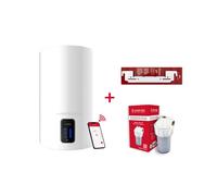 Termo eléctrico, ariston, lydos wifi 100 litros + filtro antical + soporte de pared instafix, clase energetica b