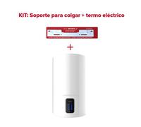 Termo eléctrico, ariston, lydos wifi 80 litros + soporte de pared instafix, clase energetica b