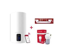 Termo eléctrico Ariston Lydos Wifi 80L 1500W vertical conectividad WiFi kit antical soporte