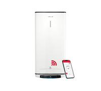 Ariston Velis Pro Wifi (ex.DUO 5 Fleck)- Termo Eléctrico 50 Litros Bajo Consumo Multiposición, Calentador de Agua 79,7x27,5x51,1 para Instalación España, Eficiencia B Rango(A+/F), Compatible con Alexa