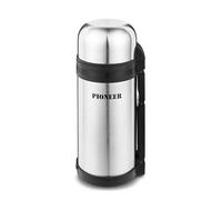 Pioneer SVP1500 Termo Aislado al vacío a Prueba de Fugas con 2 Tazas y Mango retráctil, Acero Inoxidable, Metalizado, 1500 ml