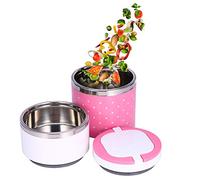 Termo para Comida, Frascos térmicos para Comida, 900ml Termo para Comida Botella Aislada de Acero Inoxidable Frascos térmicos para Alimentos, Beber y Sopa y Las Comidas (rosa)