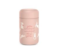 Suavinex, Termo Papillero para Bebé. Termo de Acero Inoxidable con Cierre Hermético Antifugas. Seguro. Para Comidas Calientes y Frías. Para Alimentos Sólidos o Papillas. 400 ml. Wonderland, Rosa