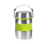 ibili Termo para sólidos Class 1200 ml – Acero inoxidable, silicona antideslizante, sin BPA – Plata