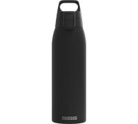 Termo sigg shield therm one de acero inoxidable aislado al vacío de 1 litro negro