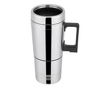 Termo Taza Electrico Calentador para Coche,Termo de café para llevar, Taza térmica de acero inoxidable para viaje 12V/24V (24V)