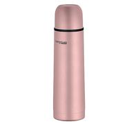 Termo TC Beverage Bottle de 0,50 l, oro rosa, de acero inoxidable, 12 horas de calor/24 h frío, absolutamente hermético, con tapón de rosca y vaso, para universidad, escuela, oficina, viajes, de