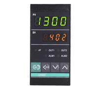 Termocontrolador de horno Regulador de temperatura digital Controlador de temperatura PID Salida de relé CH402, Vertical 48 * 96 mm(Two Relays Output)