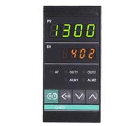 Termocontrolador de horno Regulador de temperatura digital Controlador de temperatura PID Salida de relé CH402, Vertical 48 * 96 mm(Two Relays Output)