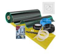 TERMOFOL ECO Set de calefacción por suelo radiante, 230 V, set completo (80/140/220 W/m²) para calefacción de suelo, pared y techo con termostato TF-H3 (220 W/m2, 11 m²)