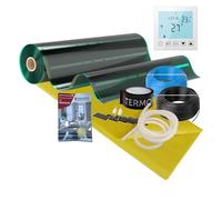 TERMOFOL ECO Set de calefacción por suelo radiante, 230 V, set completo (80/140/220 W/m²) para suelo radiante, pared y techo con wifi, termostato TF-WIFI (220 W/m², 6 m²)