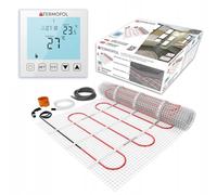 Termofol Juego de estera calefactora con termostato H1 - Calefacción eléctrica por suelo radiante para baño, salón y cocina - lámina calefactora con potencia de calentamiento 150 W/m2 - Superficie 5,0