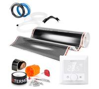 Termofol - Lámina calefactora por infrarrojos | Potencia: 60 W/m² | Superficie de 1 m² | Juego completo con termorregulador TF-H5 | Montaje en casa | Calefacción por suelo radiante, pared o techo |