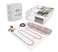 Termofol Set de estera calefactora con termostato H2 - Calefacción eléctrica por suelo radiante para baño, salón y cocina - lámina calefactora con potencia de calentamiento 150 W/m2 - superficie 4 m²