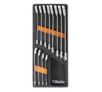 Termoformado Beta M45 C2-147 12 Piezas Llaves de Cricchet 8-19 mm