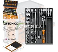 Termoformado Rígido beta T82 C2-294 Set 29pz Trinquete + Brújulas De 1/2
