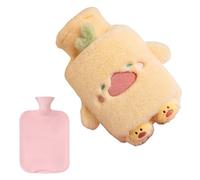 Termoforo de peluche para mujeres | 1 l forma animal para calentar los pies - Calentador para ancianos, estudiantes deportivos y para oficina, coche, sofá, estudio, camping, picnic